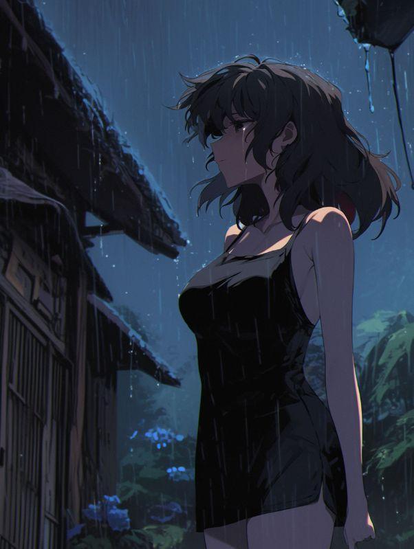 看飞絮吹乱烟雨